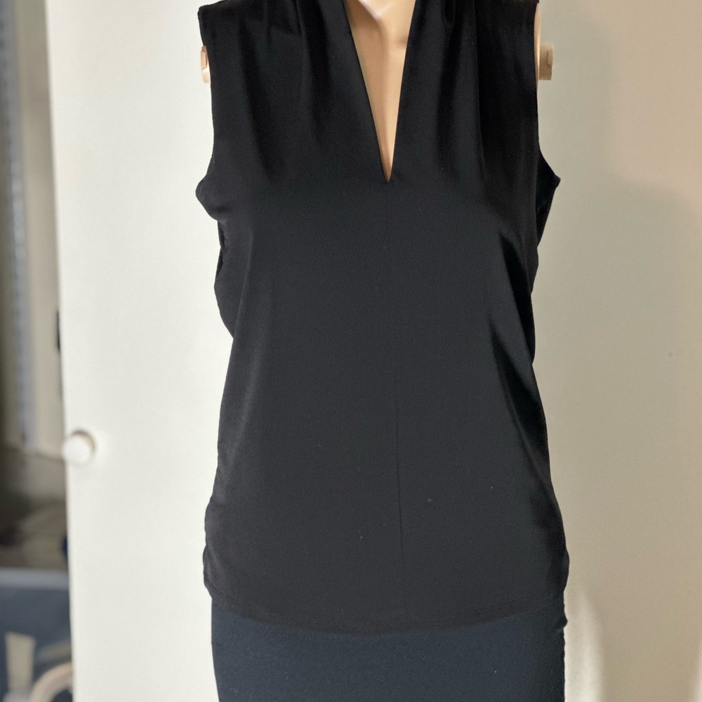 Grace Elements Black V-Neck Blouse - image 1